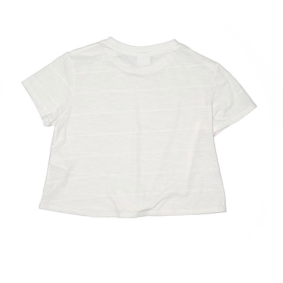 ZARA Striped Short Sleeve Top with front knot - Picture 2 of 2